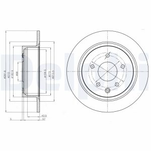 Disc frana DELPHI BG4108C – RENAULT | AutoRival
