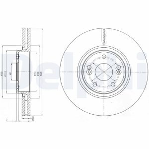 Disc frana DELPHI BG4167 – RENAULT | AutoRival