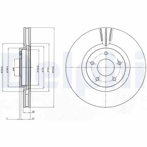 Disc frana DELPHI BG4231C – RENAULT | AutoRival