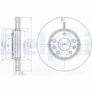 Disc frana DELPHI BG4264 – RENAULT | AutoRival