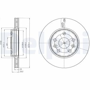 Disc frana DELPHI BG4317C – RENAULT | AutoRival