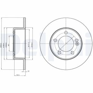 Disc frana DELPHI BG4321 – RENAULT | AutoRival