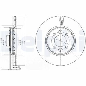 Disc frana DELPHI BG4536C – RENAULT | AutoRival