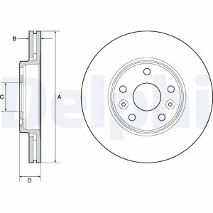 Disc frana DELPHI BG4667C – RENAULT | AutoRival