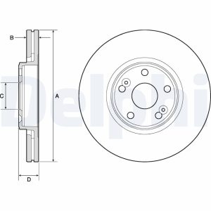 Disc frana DELPHI BG4746C – RENAULT | AutoRival