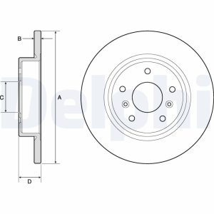 Disc frana DELPHI BG4807C – RENAULT | AutoRival