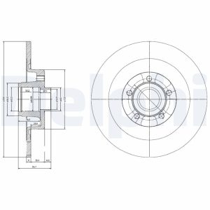 Disc frana DELPHI BG9024RS – RENAULT | AutoRival
