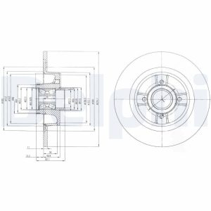 Disc frana DELPHI BG9029RS – RENAULT | AutoRival