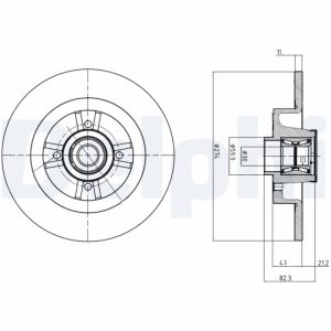 Disc frana DELPHI BG9030RS – RENAULT | AutoRival