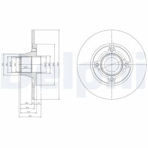 Disc frana DELPHI BG9033RS – RENAULT | AutoRival