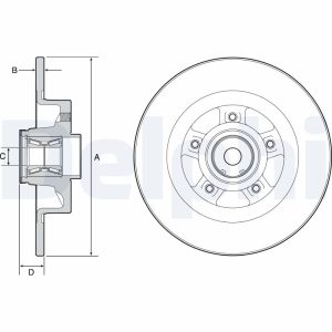 Disc frana DELPHI BG9115RS – RENAULT | AutoRival