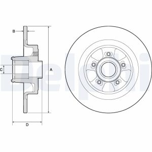 Disc frana DELPHI BG9133RSC – RENAULT | AutoRival