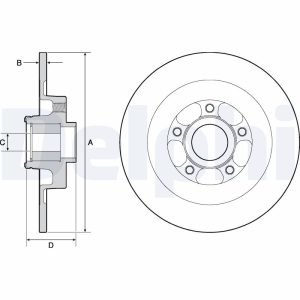 Disc frana DELPHI BG9138RS – RENAULT | AutoRival