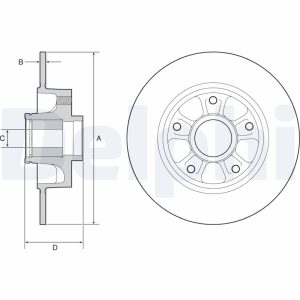 Disc frana DELPHI BG9230RSC – RENAULT | AutoRival