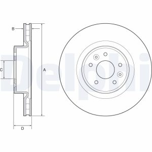 Disc frana DELPHI BG9232C – RENAULT | AutoRival