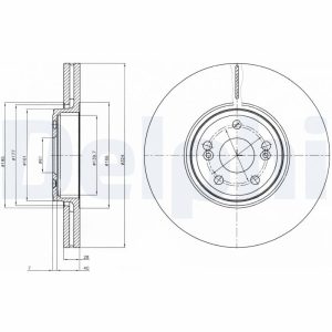 Disc frana DELPHI BG9687 – RENAULT | AutoRival