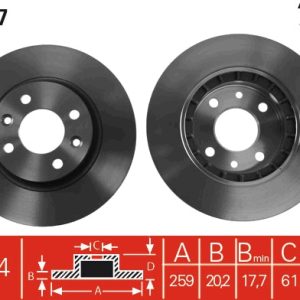Disc frana TRW DF1017 – RENAULT | AutoRival