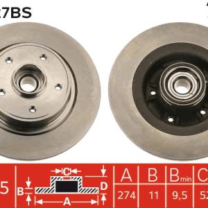 Disc frana TRW DF4227BS – RENAULT | AutoRival