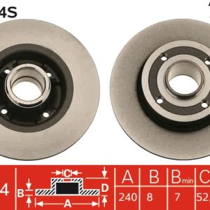 Disc frana TRW DF4274S – RENAULT | AutoRival