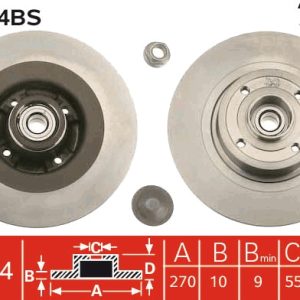 Disc frana TRW DF4414BS – RENAULT | AutoRival