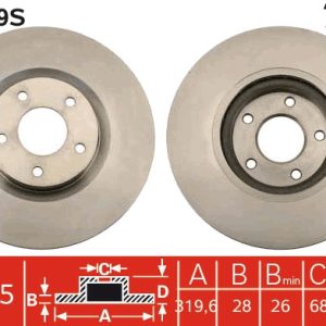 Disc frana TRW DF4989S – RENAULT | AutoRival