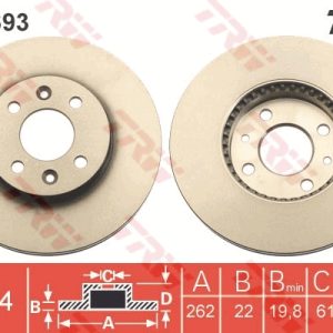 Disc frana TRW DF6693 – RENAULT | AutoRival