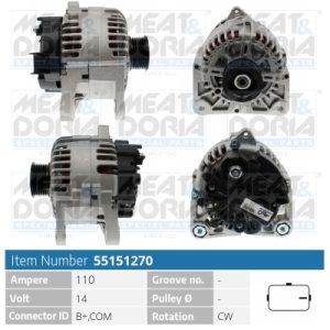 Alternator MEAT DORIA 55151270 – RENAULT | AutoRival