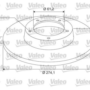 Disc frana VALEO 675401 – RENAULT | AutoRival