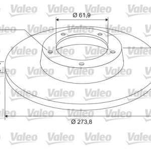 Disc frana VALEO 675406 – RENAULT | AutoRival