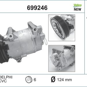 Compresor climatizare VALEO 699246 – RENAULT | AutoRival