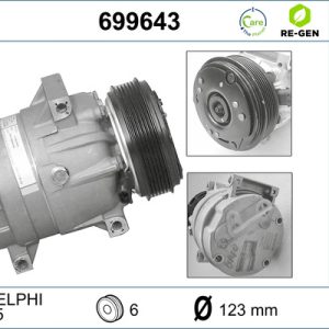 Compresor climatizare VALEO 699643 – RENAULT | AutoRival