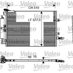 Condensator climatizare VALEO 818165 – RENAULT | AutoRival