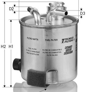 Filtru combustibil TECNECO FILTERS GS10292 – RENAULT | AutoRival