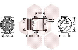Compresor climatizare VAN WEZEL 4300K383 – RENAULT | AutoRival