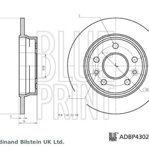 Disc frana BLUE PRINT ADBP430220 – RENAULT | AutoRival