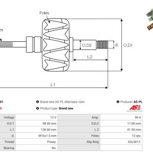 Alternator AS-PL A0997(SEG) – RENAULT | AutoRival