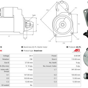 Alternator AS-PL A3788S – RENAULT | AutoRival