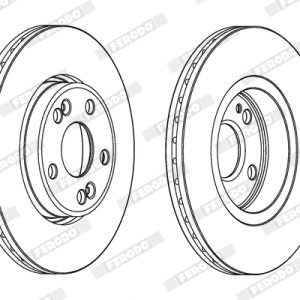 Disc frana FERODO DDF1123C – RENAULT | AutoRival