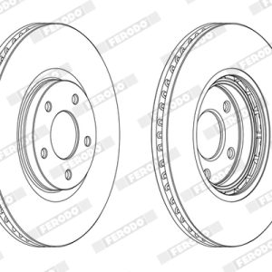 Disc frana FERODO DDF1724C – RENAULT | AutoRival