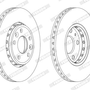 Disc frana FERODO DDF1726C – RENAULT | AutoRival
