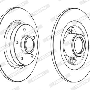 Disc frana FERODO DDF1731-1 – RENAULT | AutoRival