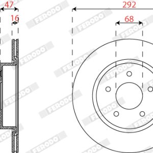 Disc frana FERODO DDF2786C – RENAULT | AutoRival