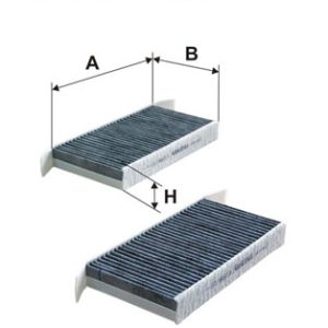 Filtru aer habitaclu FILTRON K 1235A-2x – RENAULT | AutoRival