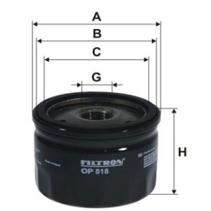 Filtru ulei FILTRON OP 518 – RENAULT | AutoRival