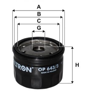 Filtru ulei FILTRON OP 643/3 – RENAULT | AutoRival