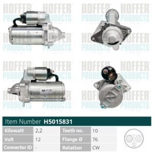 Electromotor HOFFER H5015831 – RENAULT | AutoRival