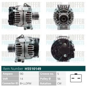Alternator HOFFER H5510149 – RENAULT | AutoRival