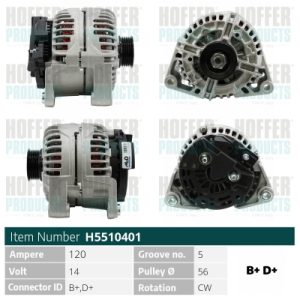 Alternator HOFFER H5510401 – RENAULT | AutoRival