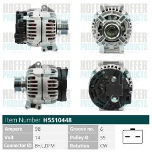 Alternator HOFFER H5510448 – RENAULT | AutoRival