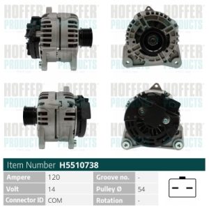 Alternator HOFFER H5510738 – RENAULT | AutoRival